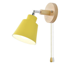 Macaron Bedside Lampshade Wooden Zipper