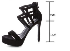 New size suede women's shoes with back zip
