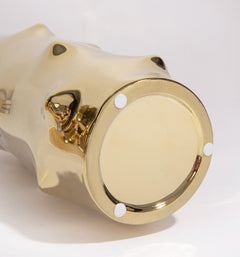 Nordic Electroplating Golden Simple Creative Ceramic Vase Model Room Soft Decoration