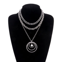 New Product Special-shaped Pearl Necklace Female Versatile Multi-layer Small Hole Chain