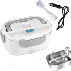 Electric Heating Insulation Heating Car Lunch Box Home Car Dual Purpose Stainless Steel Plastic Combo