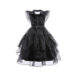Black Dress Cosplay Clothing Girls