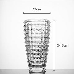 Simple Thickened Aggravated Glass Crystal Vase