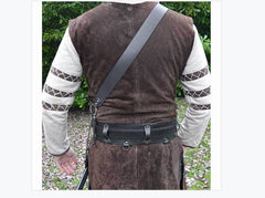 Crossbody Belt Buckle PU Sword Cover Stage Play