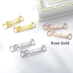 Casual Shoes Sneakers Stainless Steel Custom Name Buckle