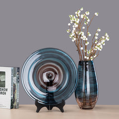 Creative Ink Transparent Glass Vase Living Room