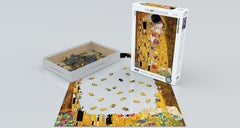Puzzle: Fine Art Masterpieces - The Kiss by Gustav Klimt
