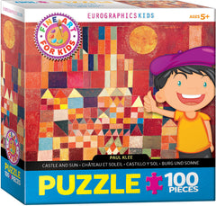 Puzzle: Fine Art For Kids - Castle and Sun by Paul Klee