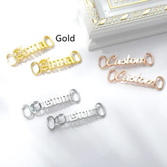 Casual Shoes Sneakers Stainless Steel Custom Name Buckle