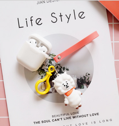 Compatible with Apple, Bulletproof Boys Keychain AirPods Cover