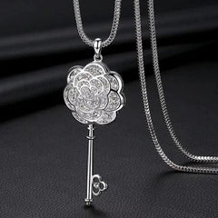 Crystal tassel necklace clothing accessories