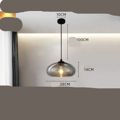 Nordic Creative Glass Chandelier Cafe