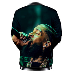 Trendy nipsey hussle casual 3D baseball uniform