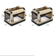 Large Capacity Folding Out Portable Cat Bag Suitcase