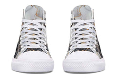 Printed Couple High Top Canvas Shoes