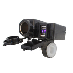 Motorcycle Scooter Car Refitting Accessories Cigarette Lighting Dual USB Refitting Car Charger With Wire 42A