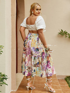 Versatile Purple Double Layer Sweet Dress