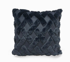 Plush Solid Color Sofa Pillowcase Living Room Cushion