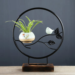 Vase Living Room Flower Pot Ceramic Table Top Nordic Decoration