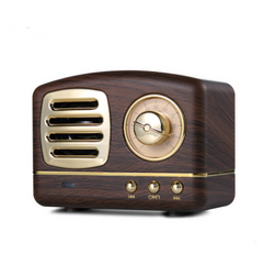 Retro Knob Wireless Bluetooth Speaker U Disk Card Radio Portable Multi-color Bluetooth Audio