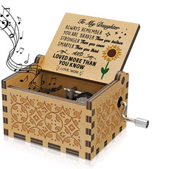 Antique Carved Wooden Hand Crank Spirited Away Music Box Christmas Gift Birthday Gift Party Decoration