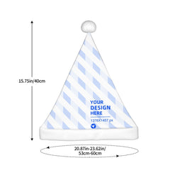 Create Your Own Lightweight Warm Plush Party Decor Santa Hat