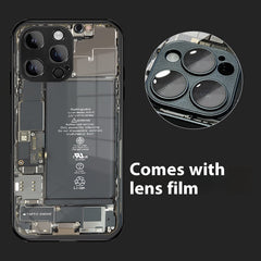 Internet Celebrity Circuit Board Phone Case Creative Comes With Lens Protector