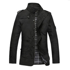 Plus size men's trench coat