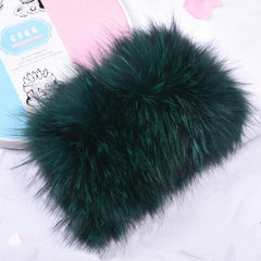 Fall Winter Stretch Wool Scarf With Headgear