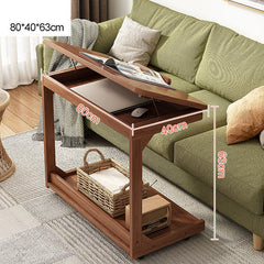 Solid Wood Color Bedside Table Simple Household Bedroom Mobile