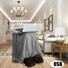 Warmer Heated-Slipper Electric-Feet Portable Winter Soft Home Usb-Pad Cold-Relief-Gift