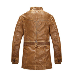 Winter Men's Leather Men's fashion Clothing With Zipper