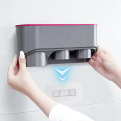 Hair Dryer Bracket Storage Rack Punch Free Cylinder