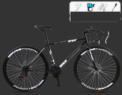 Road Race Variable Speed Solid Tire Double Disc Brake Bicycle