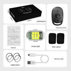 Waterproof Remote Control Motorcycle Flashing Lights UAV Outdoor Lighting Lamp