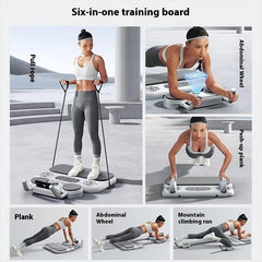 Six-in-one Multifunctional Fitness Board Abdominal Wheel