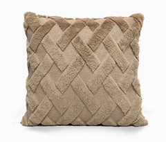 Plush Solid Color Sofa Pillowcase Living Room Cushion