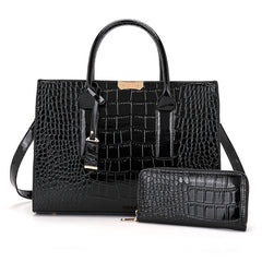 New Women's Wallet Large Capacity Handbag 2 Piece Set