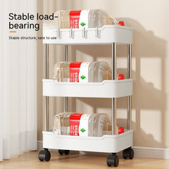 Trolley Rack Floor Multi-layer Bathroom Storage Rack