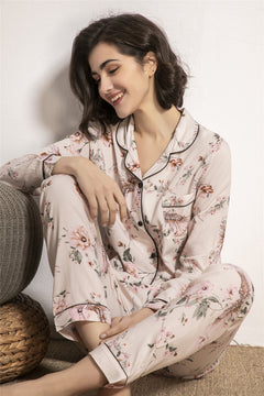 New Product Thin Cotton Silk Long-sleeved Trousers Home Service