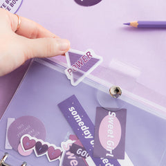 PVC transparent removable notebook