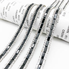 Glass Crystal Back Glue Drill Strip Personalized DIY Accessories