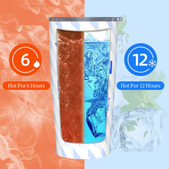 20oz Stainless Steel Car With Straw Cup