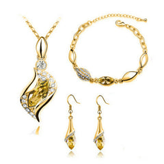 Angel Fairy Horse Eye Zircon Jewelry Set