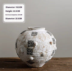 Vintage Ceramic Vase, Mid-ancient And Lonely Style Creative Distressed Ornaments