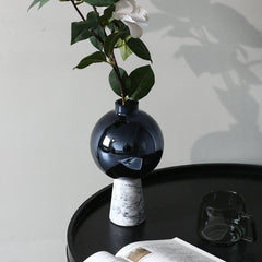Home Fashion Marble Glass Vase Ornaments