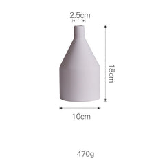 Morandi Color Nordic Style Creative Ceramic Dry Flower Vase Living Room Flower