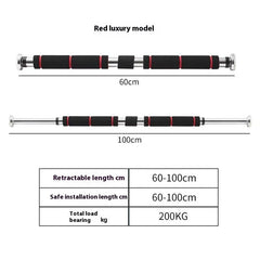 Indoor Punch-free Horizontal Bar On The Door Pull-up Fitness Equipment
