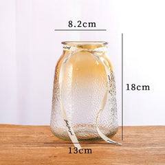 Simple Ice Seal Glass Gradient Color Vase