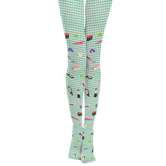 Personalized Plaid Sushi Printed Pantyhose